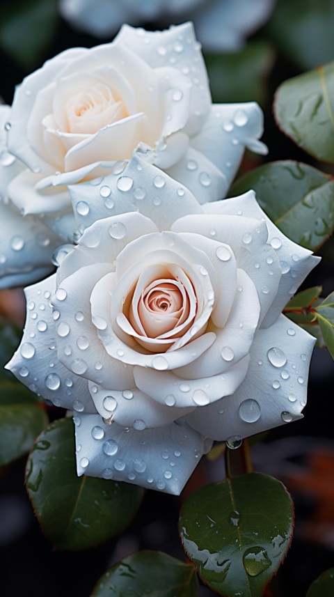 Beautiful White  Rose Flower Aesthetics (87)