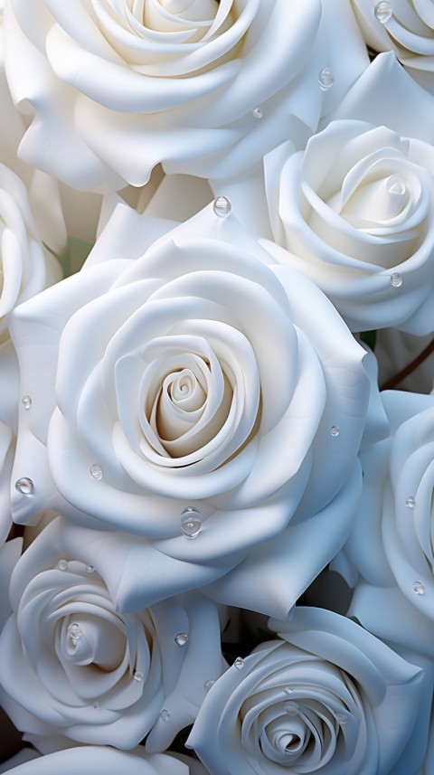 Beautiful White  Rose Flower Aesthetics (73)