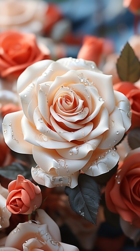 Beautiful White  Rose Flower Aesthetics (70)