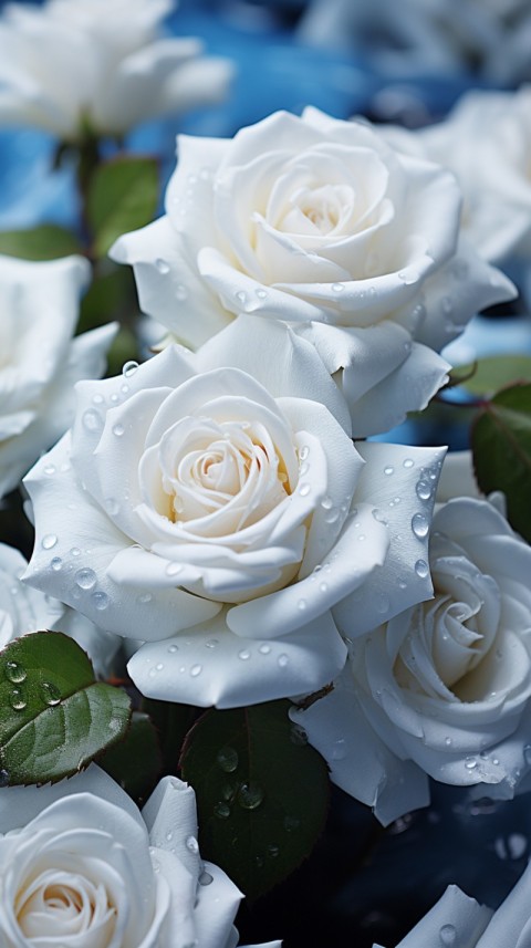 Beautiful White  Rose Flower Aesthetics (58)