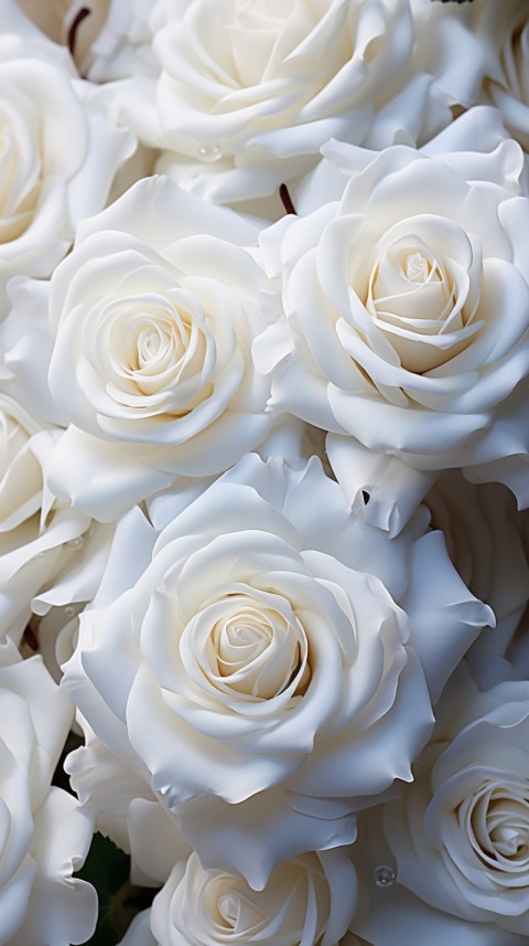 Beautiful White  Rose Flower Aesthetics (146)