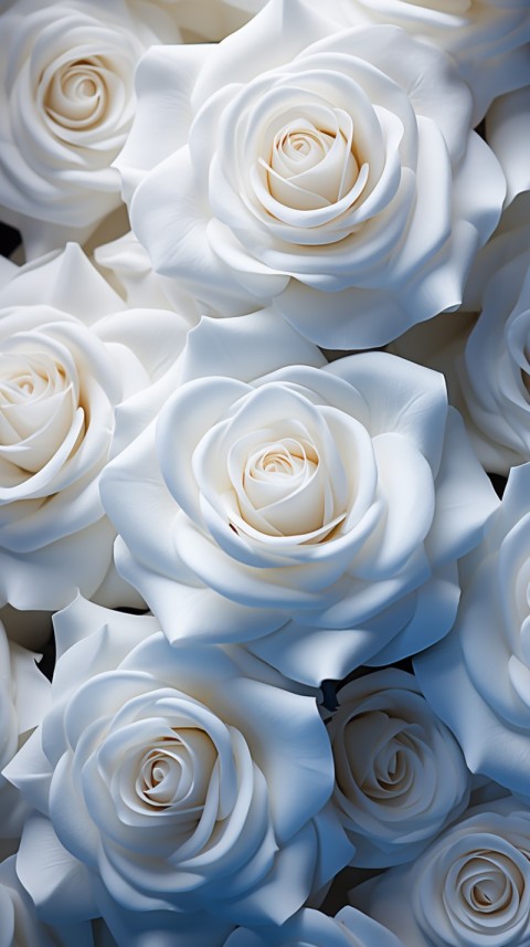Beautiful White  Rose Flower Aesthetics (123)