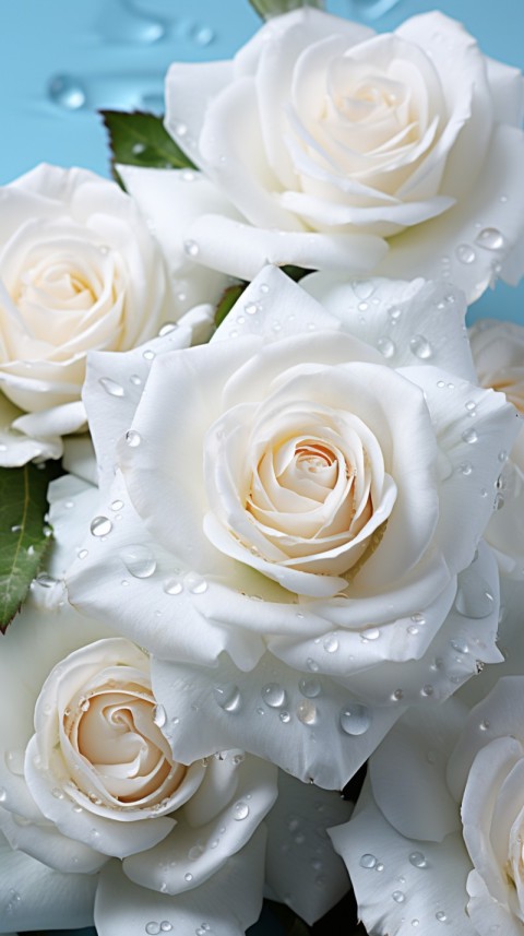 Beautiful White  Rose Flower Aesthetics (141)