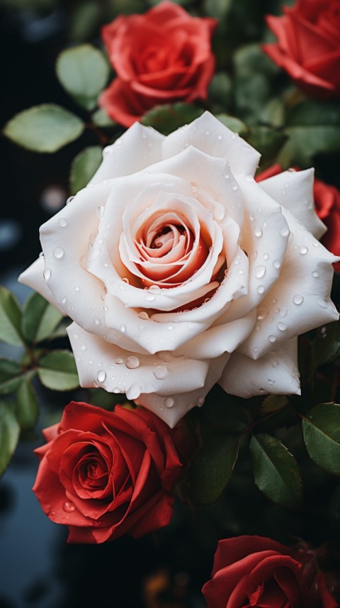 Beautiful White  Rose Flower Aesthetics (128)