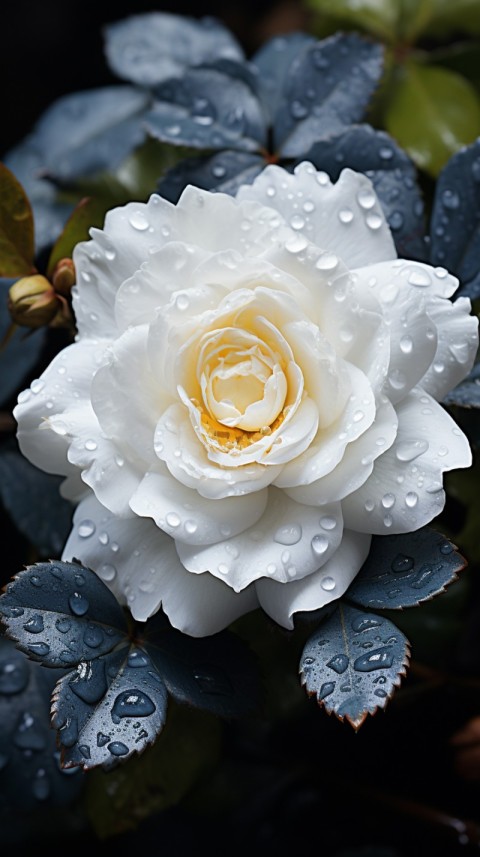 Beautiful White  Rose Flower Aesthetics (102)