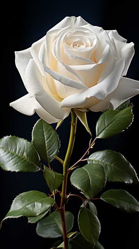 Beautiful White  Rose Flower Aesthetics (104)