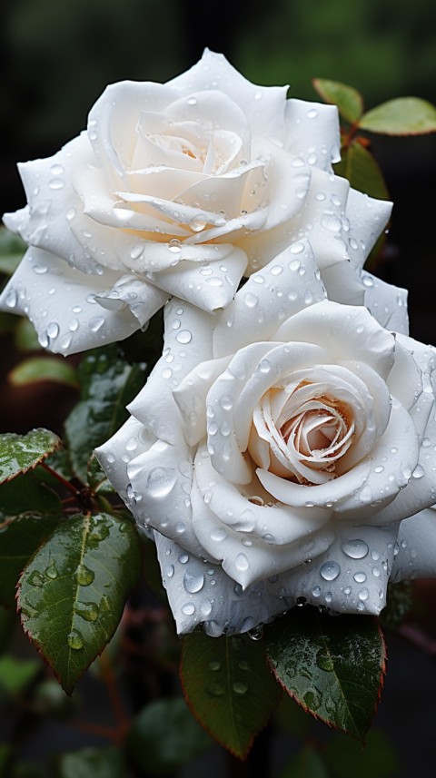 Beautiful White  Rose Flower Aesthetics (117)