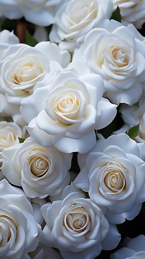 Beautiful White  Rose Flower Aesthetics (115)