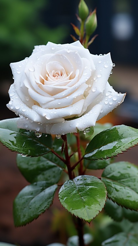 Beautiful White  Rose Flower Aesthetics (152)