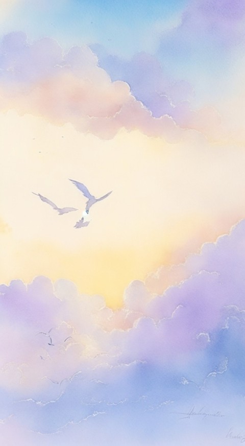 Beautiful Sky Cloud Aesthetic Wallpaper Mobile Background (32)