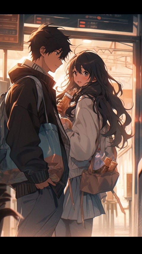 Cute Anime Couple Aesthetic Love  (10)