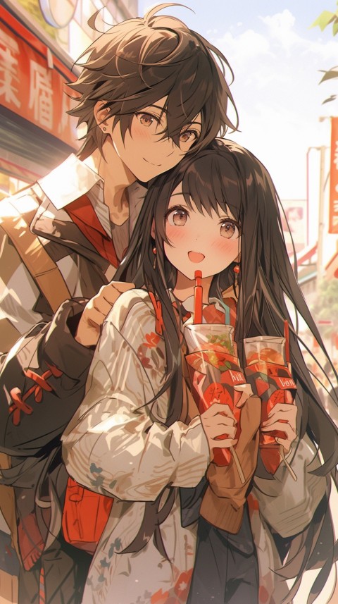Cute Anime Couple Aesthetic Love  (22)