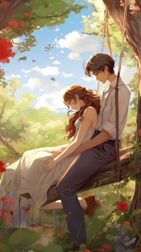 Cute Anime Couple Aesthetic Romantic Feelings (58)