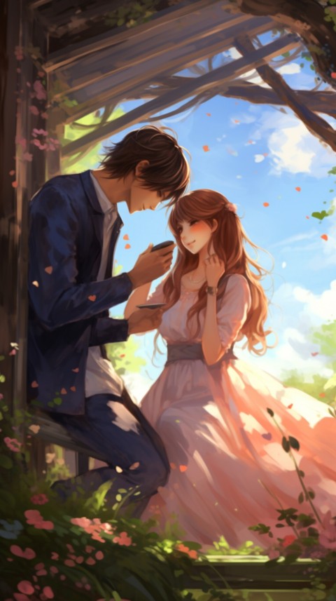 Cute Anime Couple Aesthetic Romantic Feelings (71)