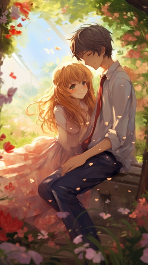 Cute Anime Couple Aesthetic Romantic Feelings (86)