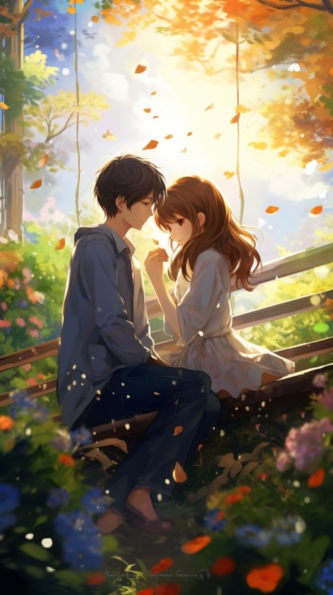 Cute Anime Couple Aesthetic Romantic Feelings (150)