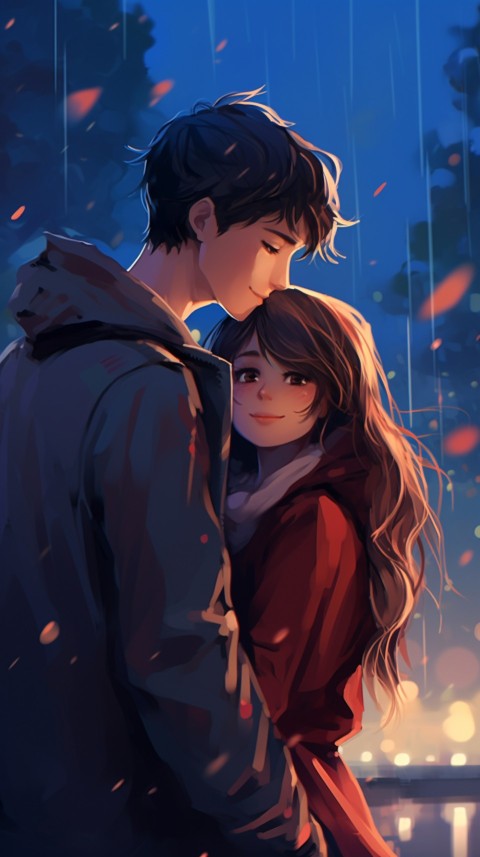 Cute Anime Couple at Road Aesthetic Romantic (109)