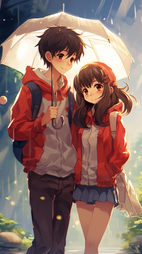 Cute Anime Couple at Road Aesthetic Romantic (121)
