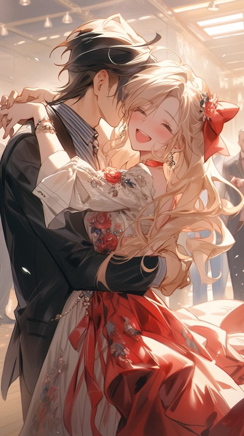 Cute Anime Couple Dancing Aesthetic (5)