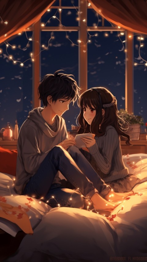 Cute Anime Couple With Book Aesthetic (11)