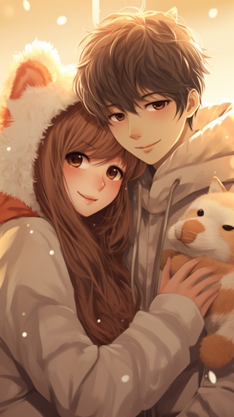 Cute Love Anime Couple Romantic Aesthetic (4)
