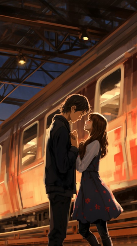 Cute Love Anime Couple Romantic Aesthetic (9)
