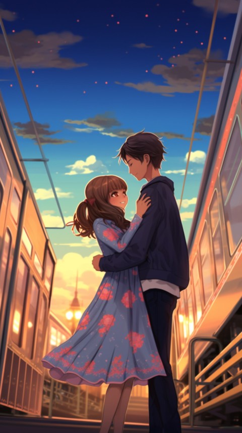Cute Love Anime Couple Romantic Aesthetic (10)