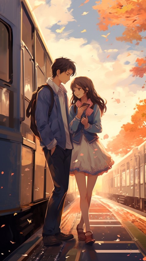 Cute Love Anime Couple Romantic Aesthetic (8)