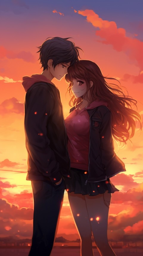 Cute Romantic Anime Couple Aesthetic (8)