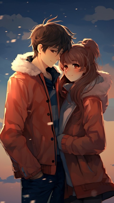 Cute Romantic Anime Couple in Room Aesthetic Feelings (1)
