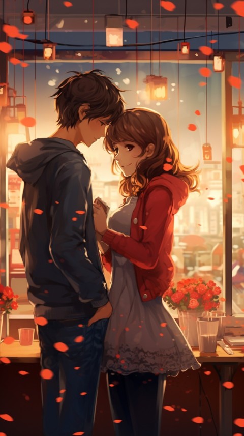 Cute Romantic Anime Couple in Room Aesthetic Feelings (23)