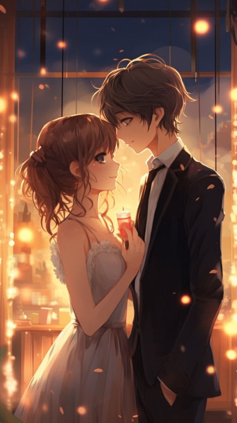 Cute Romantic Anime Couple in Room Aesthetic Feelings (83)