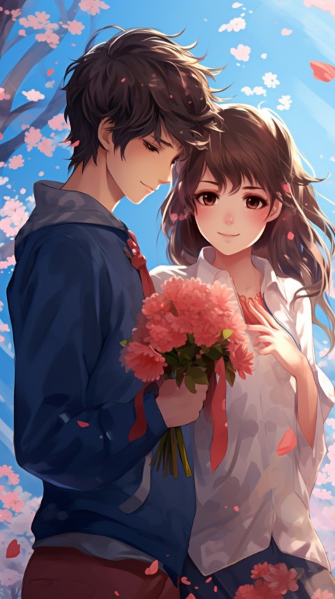 Romantic Cute Anime Couple Aesthetic (38)