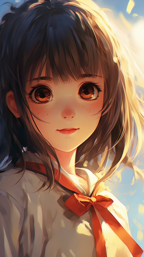 Cute Anime Girl Portrait (156)