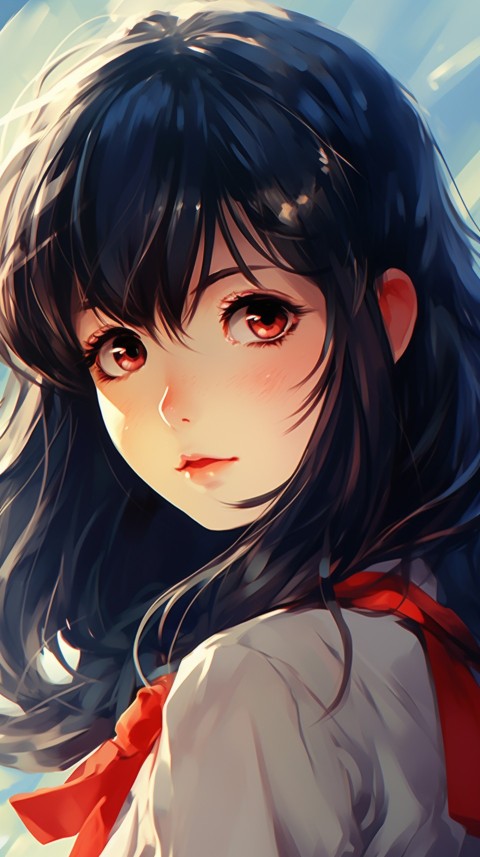 Cute Anime Girl Portrait (184)