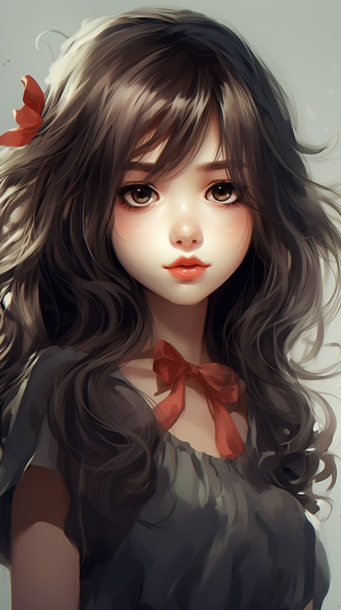 Cute Anime Girl Portrait (219) Wallpaper , Images and Photos