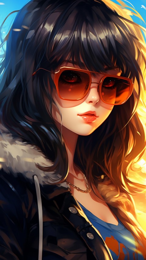 Sunglasses Anime Girl Aesthetic (18)