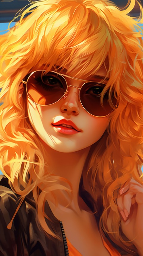 Sunglasses Anime Girl Aesthetic (19)