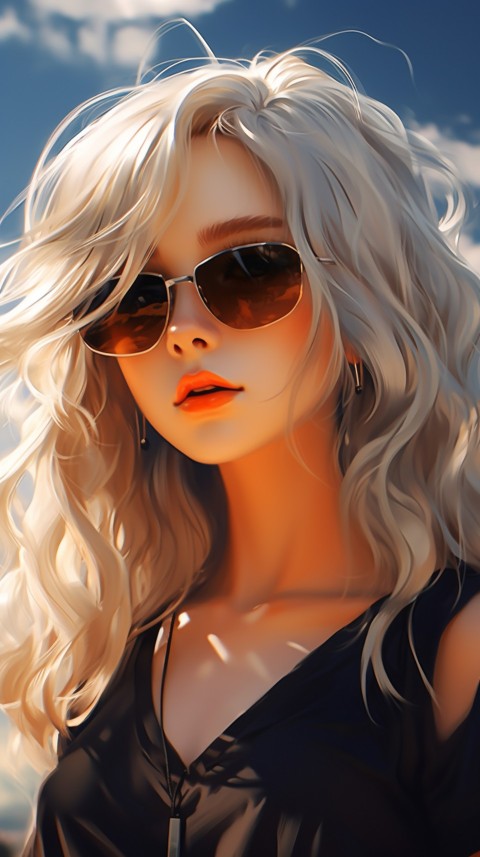 Sunglasses Anime Girl Aesthetic (35)