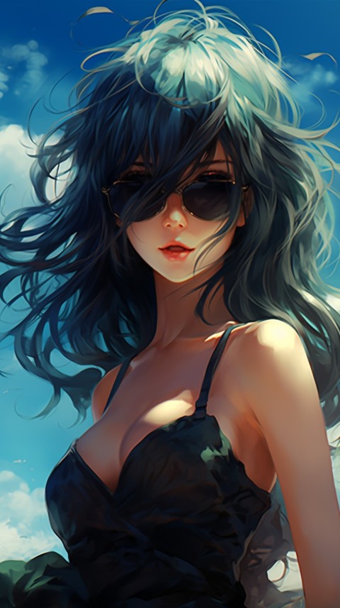 Sunglasses Anime Girl Aesthetic (27)