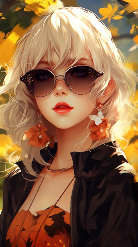 Sunglasses Anime Girl Aesthetic (66)