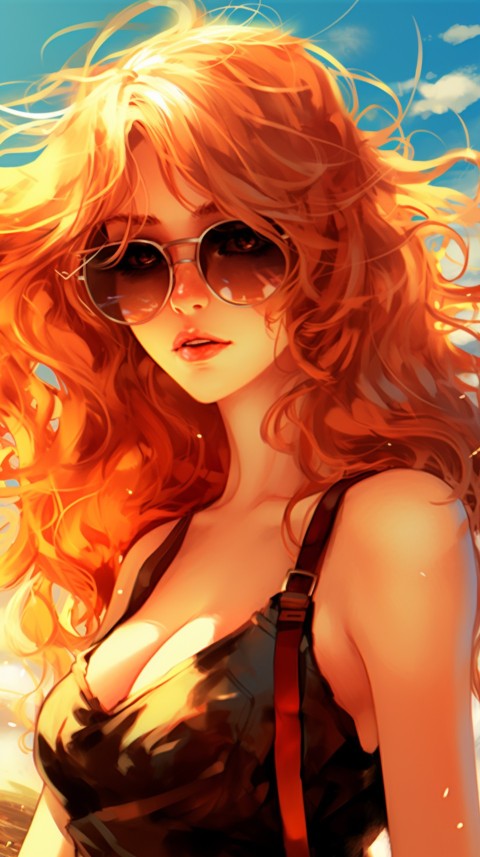 Sunglasses Anime Girl Aesthetic (78)