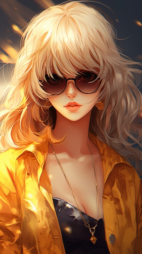 Sunglasses Anime Girl Aesthetic (91)