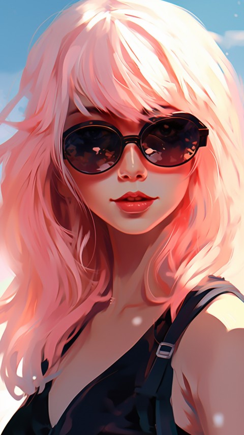 Sunglasses Anime Girl Aesthetic (81)