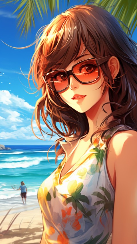 Sunglasses Anime Girl Aesthetic (138)