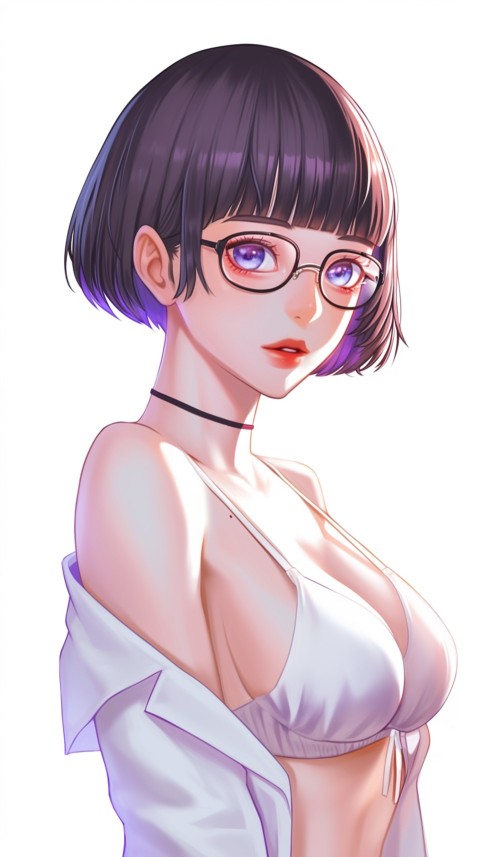 Portrait of anime girl wearing sunglasses (56)