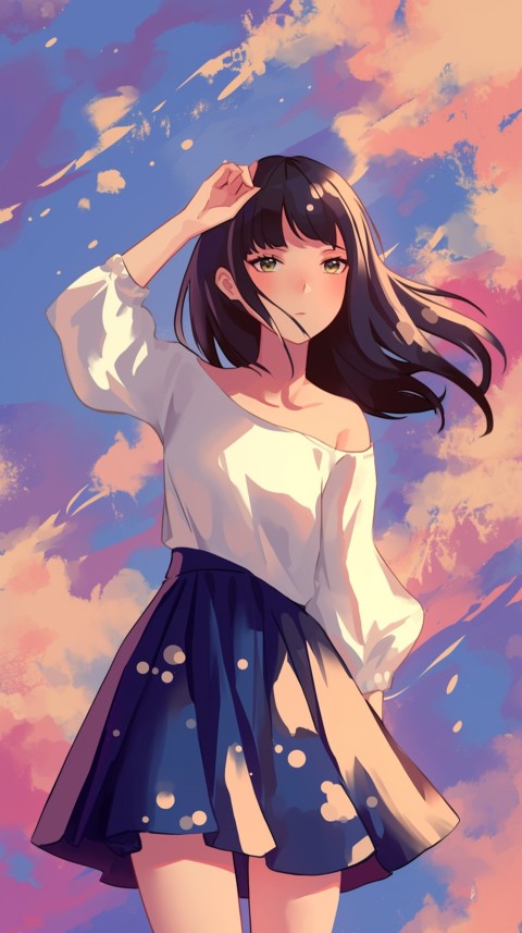 Portrait of anime girl wearing sunglasses (45)