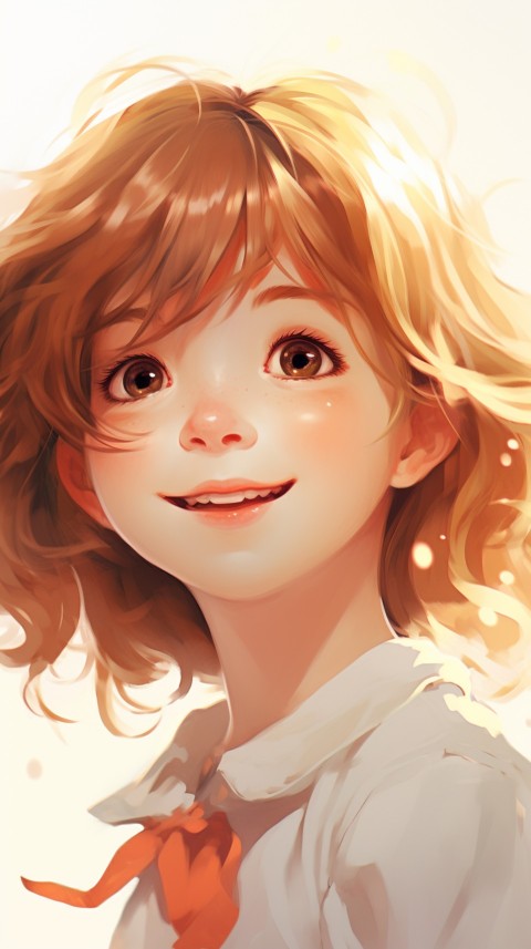 Happy Anime Girl Portrait (18)