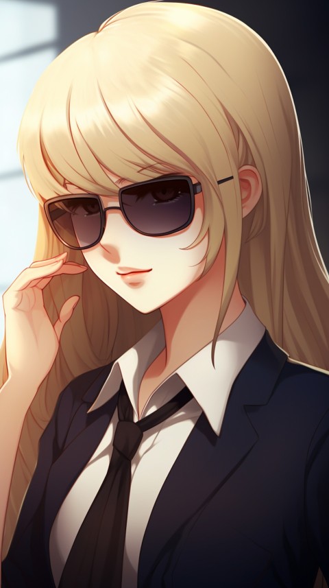 Cute Anime Office Work Girl  (45)