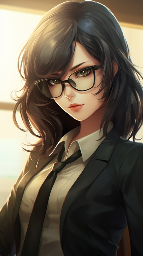 Cute Anime Office Work Girl  (145)